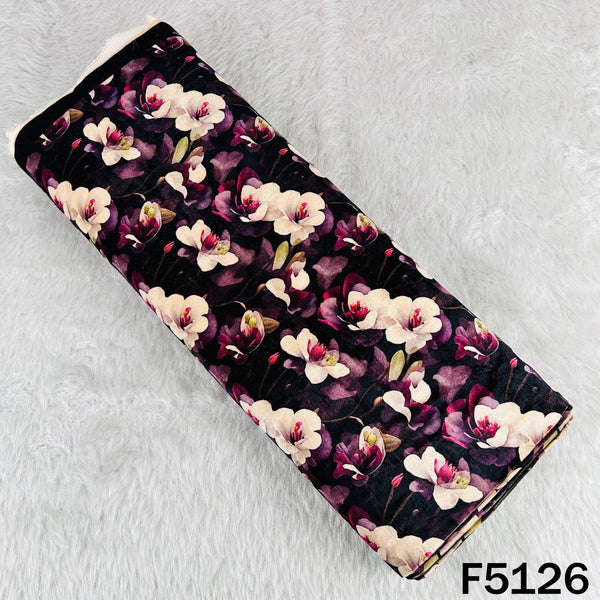 Digital Print Velvet Fabric - F5126